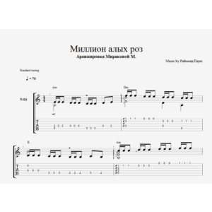 Миллион алых роз разбор