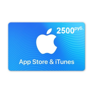 🍎 iTunes Gift Card (Россия) 2500