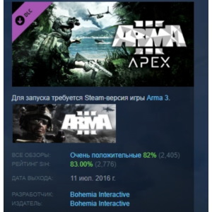 Arma 3 Apex АВТОДОСТАВКА DLC STEAM РОССИЯ