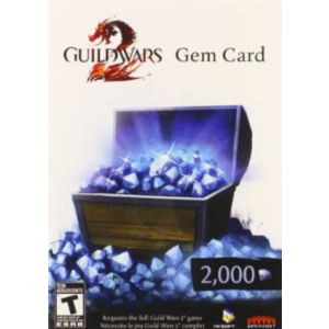 Guild Wars 2 2000 Gems Card