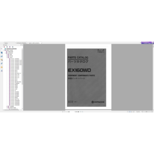 HITACHI EX160WD КАТАЛОГ ЗАПЧАСТЕЙ