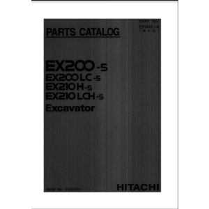 HITACHI EX200-5 КАТАЛОГ ЗАПЧАСТЕЙ ЭКСКАВАТОР
