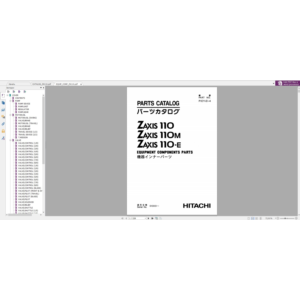 HITACHI ZX110 КАТАЛОГ ЗАПЧАСТЕЙ