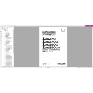 HITACHI ZX270 КАТАЛОГ ЗАПЧАСТЕЙ