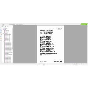 HITACHI ZX450 КАТАЛОГ ЗАПЧАСТЕЙ