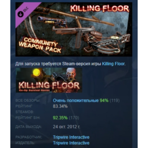 Killing Floor - Community Weapon Pack  STEAM РОССИЯ