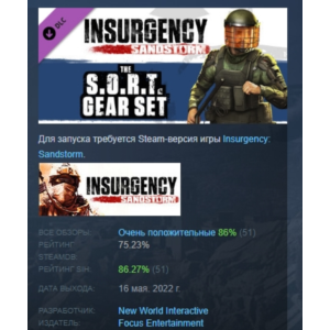 Insurgency: Sandstorm - S.O.R.T Gear Set  DLC STEAM