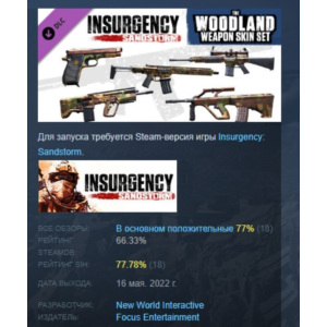 Insurgency: Sandstorm - Woodland Weapon Skin Set РОССИЯ