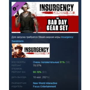 Insurgency: Sandstorm - Bad Day Gear Set DLC STEAM РФ