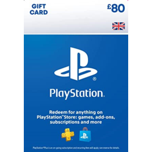 Playstation Network PSN £80 (UK) - без комиссии