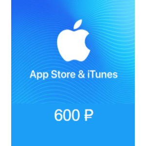 APPLE iTunes Russia  600 руб карта пополнения gift card