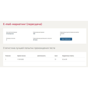 Email-маркетинг.Тест Синергия 2022г
