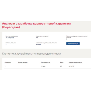 Анализ и разработка корпоративной стратегии Синергия