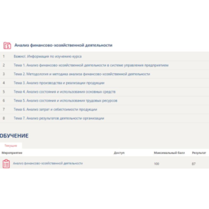 Анализ финансово-хозяйственной деятельности Синергия