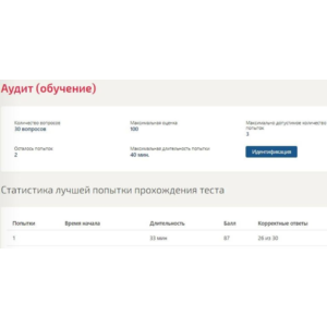 Аудит ответы Синергия МФПУ (ВСЕ ТЕСТЫ)