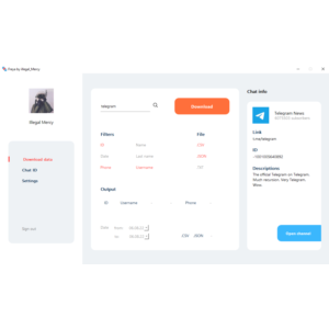 Парсер открытых групп Telegram