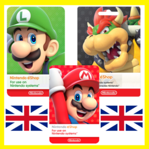 ⭐️ВСЕ КАРТЫ⭐🇬🇧Nintendo eShop Gift Card 15-150 GBP(UK)