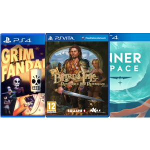 Grim Fandango Remastered, The Bard´s Tale, InnerSpace