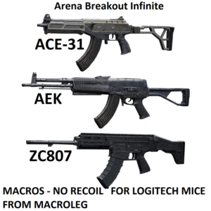 Arena Breakout Infinite. Скрипты для logitech. Пак 1