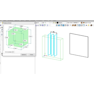 Скрипт Базис Мебельщик  Размер на  выделенный объект