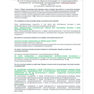 Г.1.1 ЭБ 115.13 (август 2022)