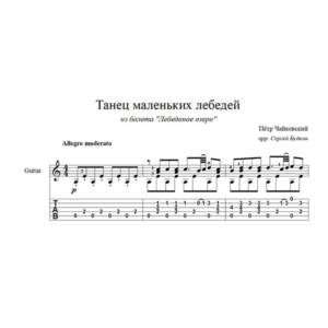 Танец маленьких лебедей для гитары