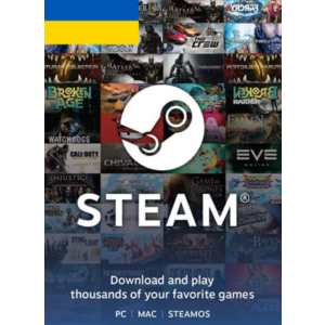 🔥 STEAM УКРАИНА ⭐ КАРТЫ ПОПОЛНЕНИЯ [ 50 - 5000 UAH ]