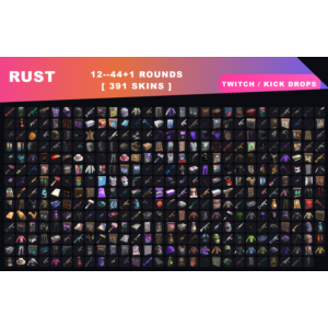 РАСТ СТИМ【ТВИЧ КИК ДРОПЫ ПРЕДМЕТЫ】9000+ЧАСОВ ✦ 391 СКИН