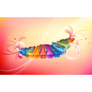 Гамма До-мажор под аккомпанемент фортепиано