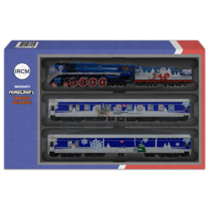 Паровоз П36 с двумя вагонами (поезд Деда Мороза)