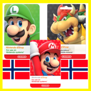 ⭐️ВСЕ КАРТЫ⭐🇳🇴Nintendo eShop Gift Card 250-2000 NOK