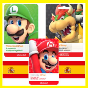 ⭐️ ВСЕ КАРТЫ⭐ 🇪🇸Nintendo eShop Gift Card 15-150 EURO