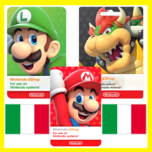 ⭐️ ВСЕ КАРТЫ⭐ 🇮🇹Nintendo eShop Gift Card 15-150 EURO