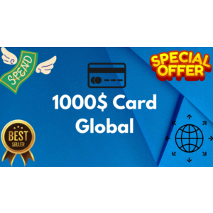 💵1000$ Card Global🌎All Services/Subscriptions/Others✅