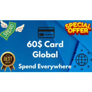 💵60$ Card Global🌎All Services/Subscriptions/Others✅