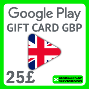 🟢Google Play Gift Card 25 GBP UK United Kingdom АВТО