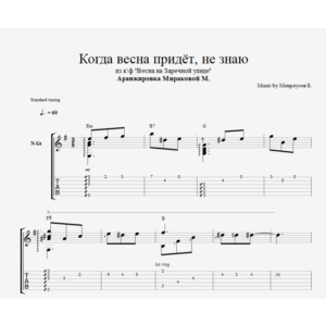 Когда весна придёт, не знаю