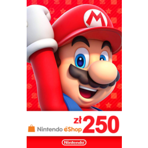 Nintendo eShop Store Poland: Карта оплаты 250 злотых