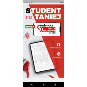 Студенческая дисконтная карта 20 PLN (Польские злоты)🎁