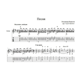 Песня (Владимир Вавилов) для гитары