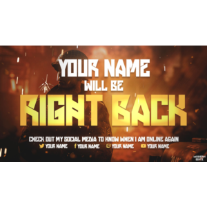 Заставки и оверлеи Twitch для Photoshop Call Of Duty WW