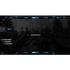 Заставки и оверлеи Twitch Photoshop брутальный стиль