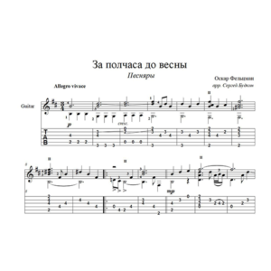 За полчаса до весны (Песняры) для гитары