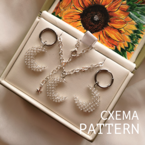 Схема для бисера: Луна 🌙 RU|EN