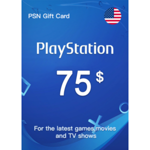PLAYSTATION NETWORK PSN - 75$ USD США 🎮 + ПОДАРОК 🎁