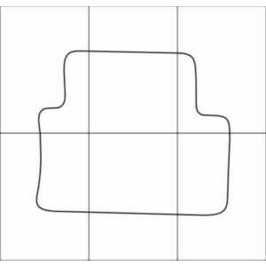 ALFA ROMEO 159 2006-2010 Лекала автоковриков, векторные