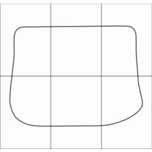 AUDI 80 B4 1991-1995 Лекала автоковриков, векторные