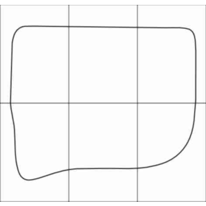 AUDI 100 1990-1994 Лекала автоковриков, векторные