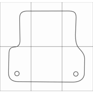 AUDI A7 Sportbaсk 2010-18 Лекала автоковриков, вектор