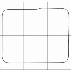 AUDI A2 1999-2005 Лекала автоковриков вектор